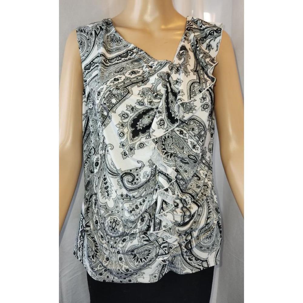 Milano Black and White Blouse